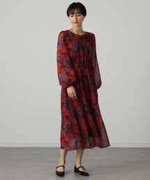 美品⭐︎アナイ　ANAYI ワンピース　花柄　36 中古・古着通販】ANAYI (アナイ) 花柄リネンブレンド