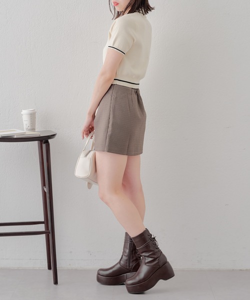 Chico(チコ)の「【WEB限定/REVIVAL】スリットレイヤードスカパン(スカート・レディース・ブラウン系その他2/ブラック/グレイッシュベージュ・FREE)」の12枚目の写真