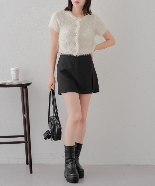 Chico(チコ)の「【WEB限定/REVIVAL】スリットレイヤードスカパン(スカート・レディース・ブラウン系その他2/ブラック/グレイッシュベージュ・FREE)」の20枚目の写真