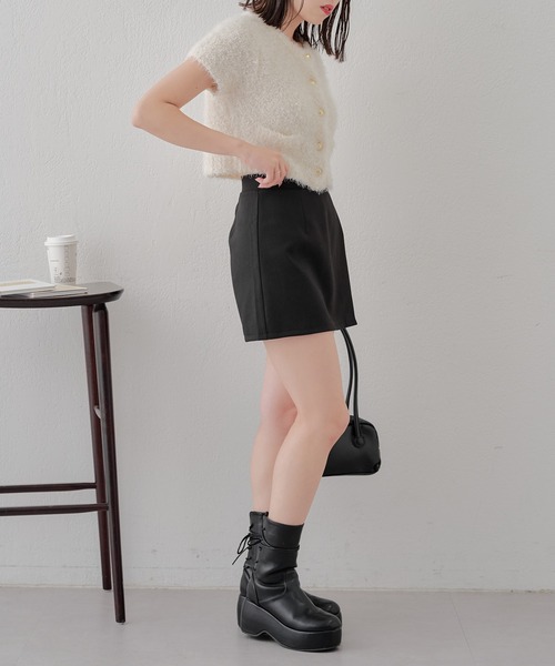 Chico(チコ)の「【WEB限定/REVIVAL】スリットレイヤードスカパン(スカート・レディース・ブラウン系その他2/ブラック/グレイッシュベージュ・FREE)」の21枚目の写真