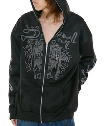 Theater code | ライトストーン ジップアップパーカー Y2k(パーカー)