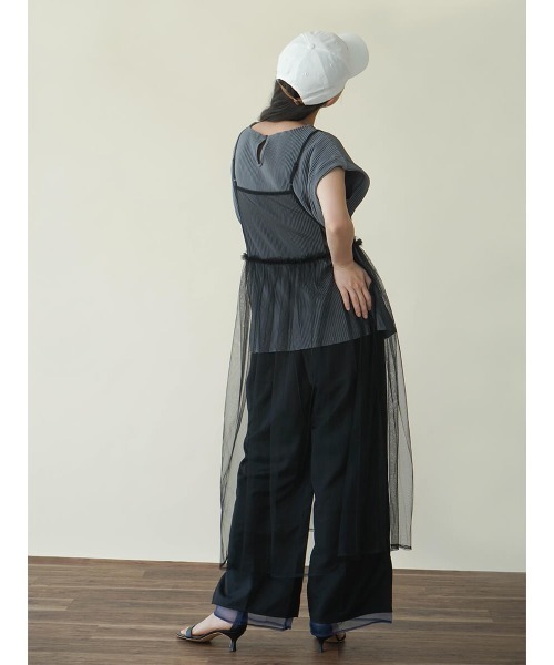 FIKA.（フィーカ）の「Tulle dress set top（ワンピース・レディース・グレー/アイボリー・FREE）」の11枚目の写真