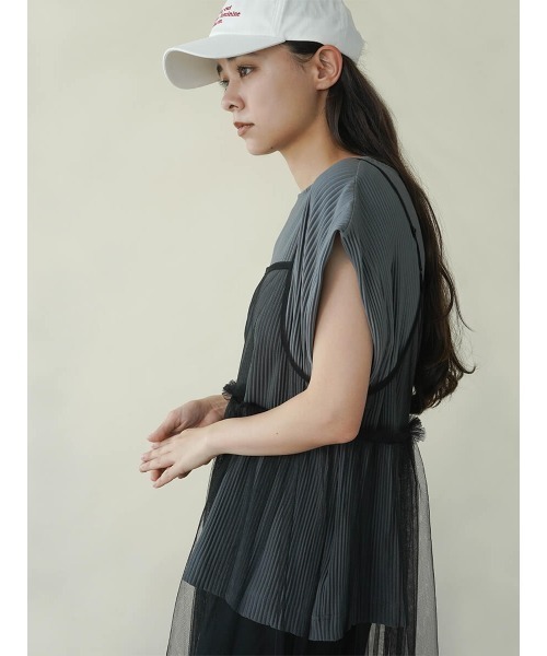 FIKA.（フィーカ）の「Tulle dress set top（ワンピース・レディース・グレー/アイボリー・FREE）」の13枚目の写真