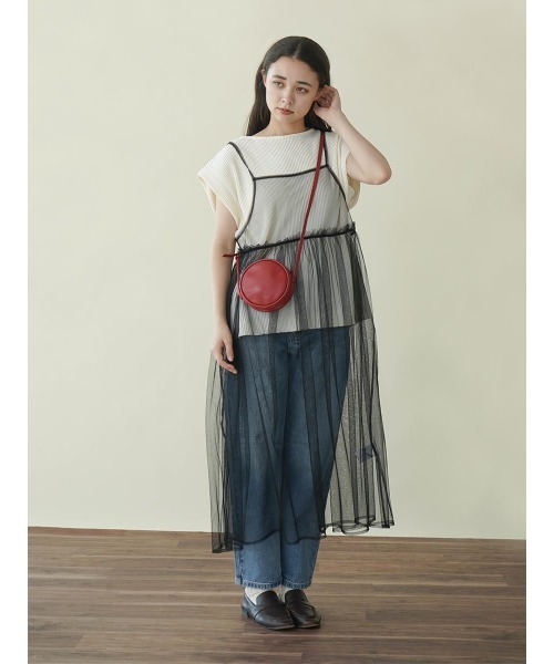 FIKA.（フィーカ）の「Tulle dress set top（ワンピース・レディース・グレー/アイボリー・FREE）」の3枚目の写真