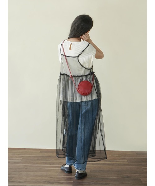FIKA.（フィーカ）の「Tulle dress set top（ワンピース・レディース・グレー/アイボリー・FREE）」の5枚目の写真