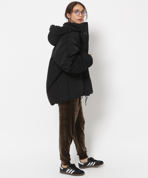 HEREIAM（ヘレイアム）の「【HEREIAM】撥水/エアサーマルパディブルゾン（ブルゾン・レディース・ライトカーキ/ブラック・FREE）」の18枚目の写真