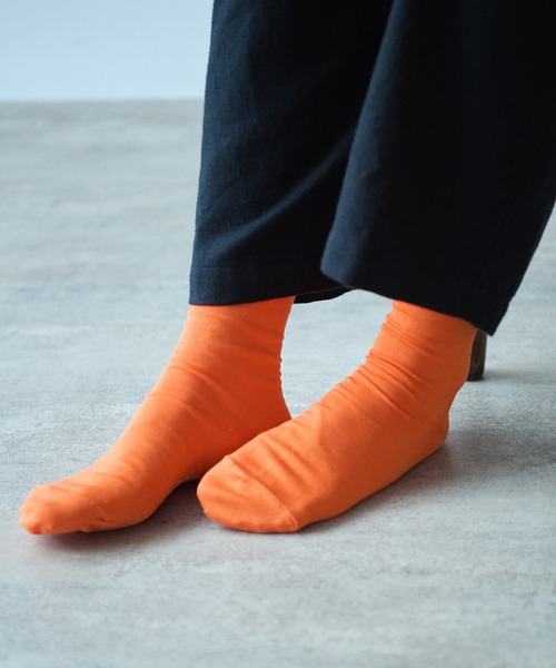 bulle de savon（ビュルデサボン）の「△Basic ソックス（ソックス/靴下・レディース・オレンジ/イエロー・FREE）」の4枚目の写真
