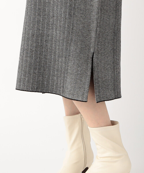 【セール】ヘリンボーン柄ニットワンピース / セットアップ対応（ワンピース）｜COMME CA ISM（コムサイズム）