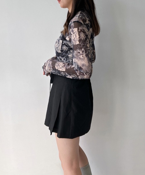 AS KNOW AS plus（アズノゥアズプラス）の「◇アソートシアーハイネックプルオーバー（Tシャツ/カットソー・レディース・グレー系/アイボリー系/ブラック系/シルバー系・FREE）」の13枚目の写真