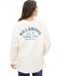 BILLABONG レディース FELLIN FREE LOOSE LS ロンT 【2024年秋冬モデル】/ビラボンバックプリント長袖ロゴロンT