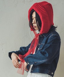 ≪HAND KNIT≫ PIGMO KNIT HOODIE（ニットキャップ/ビーニー）｜ORIENT