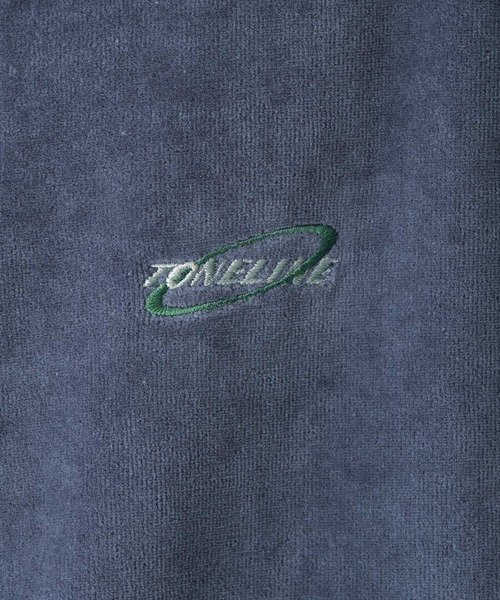 RAGEBLUE(レイジブルー)の「ベロア/ワンポイント刺繍ハーフジップ(スウェット・メンズ・ホワイト/ブラック/ブルー・MEDIUM/LARGE)」の18枚目の写真