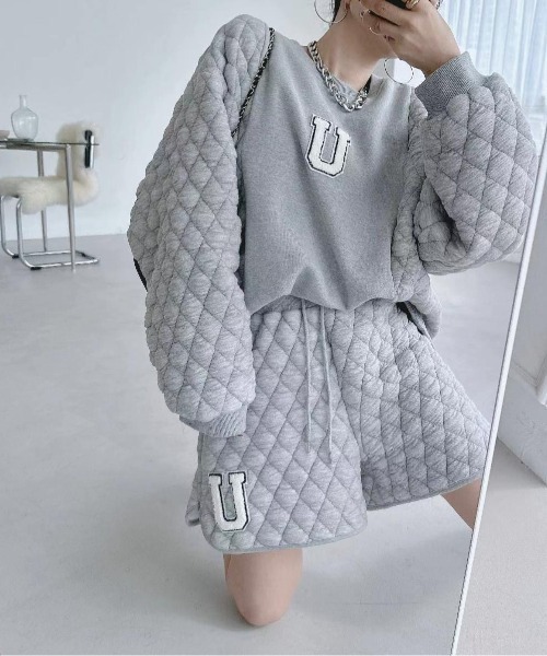 セットアップ ドット柄 ビスチェ＆ショートパンツ セットアップ