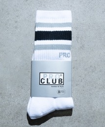 PRO CLUB （プロクラブ）の「【22】〔PRO CLUB/プロクラブ〕STRIPE CREW SOCKS ラインリブ クルーソックス（ソックス/靴下）」