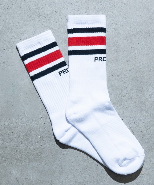 PRO CLUB （プロクラブ）の「【22】〔PRO CLUB/プロクラブ〕STRIPE CREW SOCKS ラインリブ クルーソックス（ソックス/靴下・メンズ・ブルー/ブラック/イエロー/ホワイト/レッド・FREE）」の14枚目の写真