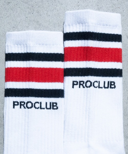 PRO CLUB （プロクラブ）の「【22】〔PRO CLUB/プロクラブ〕STRIPE CREW SOCKS ラインリブ クルーソックス（ソックス/靴下・メンズ・ブルー/ブラック/イエロー/ホワイト/レッド・FREE）」の15枚目の写真