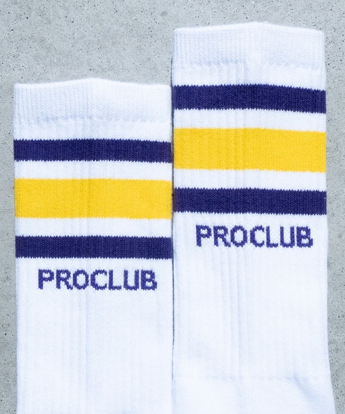 PRO CLUB （プロクラブ）の「【22】〔PRO CLUB/プロクラブ〕STRIPE CREW SOCKS ラインリブ クルーソックス（ソックス/靴下・メンズ・ブルー/ブラック/イエロー/ホワイト/レッド・FREE）」の13枚目の写真