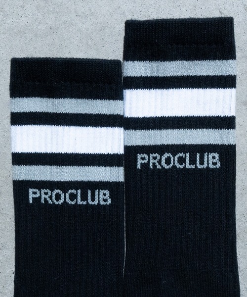 PRO CLUB （プロクラブ）の「【22】〔PRO CLUB/プロクラブ〕STRIPE CREW SOCKS ラインリブ クルーソックス（ソックス/靴下・メンズ・ブルー/ブラック/イエロー/ホワイト/レッド・FREE）」の9枚目の写真