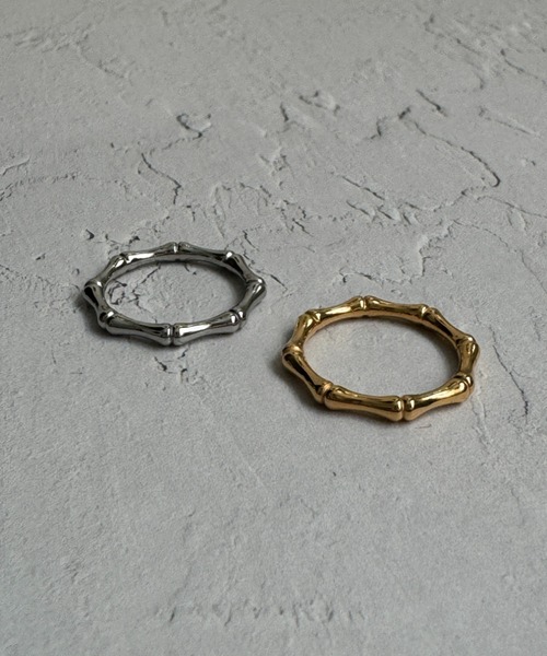ciite'(シーテ)の「【金属アレルギー対応】バンブーリング サージカルステンレス(リング・レディース・ゴールド/シルバー・15号/13号/11号)」の4枚目の写真