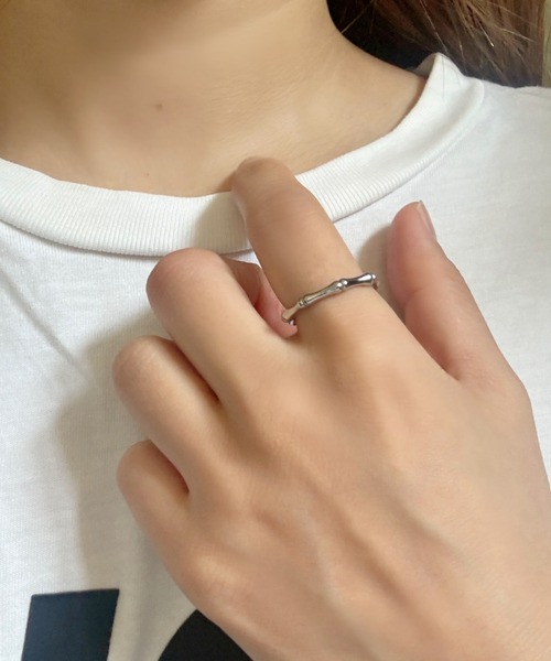 ciite'(シーテ)の「【金属アレルギー対応】バンブーリング サージカルステンレス(リング・レディース・ゴールド/シルバー・15号/13号/11号)」の9枚目の写真
