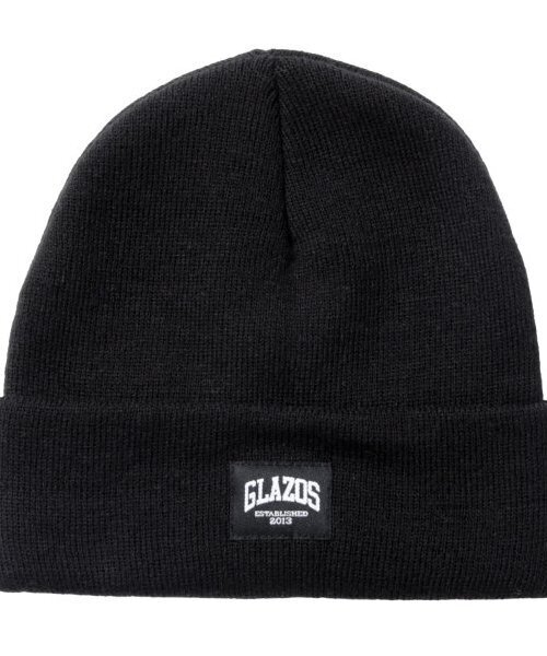 GLAZOS（グラソス）の「【大人向けサイズあり】ネーム付きビーニー（ニットキャップ/ビーニー・キッズ・ブラック/チャコールグレー・フリー）」の2枚目の写真