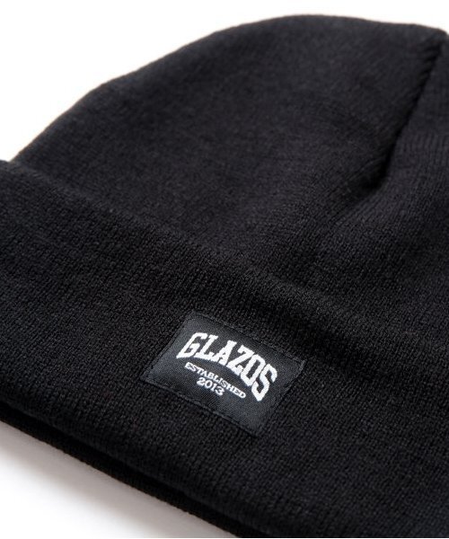 GLAZOS（グラソス）の「【大人向けサイズあり】ネーム付きビーニー（ニットキャップ/ビーニー・キッズ・ブラック/チャコールグレー・フリー）」の5枚目の写真