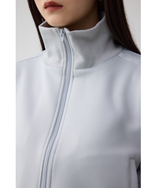 moussy トラックジャケット　wジップ　ブルー moussy トラックジャケットwジップブルー