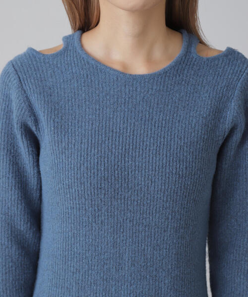 FREE'S MART（フリーズマート）の「◆カットアウトニットマキシワンピース（ワンピース・レディース・ブラック/ブルー/グレー・FREE）」の20枚目の写真