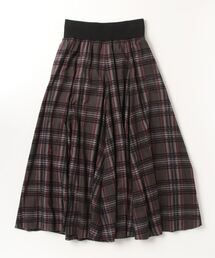 GALENA | 【GALENA】チェック柄フレアロングスカート(スカート)