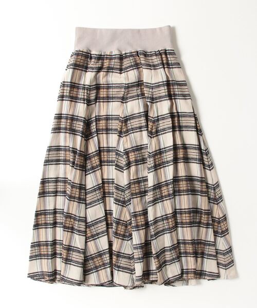 GALENA（ガレナ）の「【GALENA】チェック柄フレアロングスカート（スカート・レディース・カーキ/ブラック/レッド/ベージュ/チャコールグレー/ブラウン・FREE）」の16枚目の写真