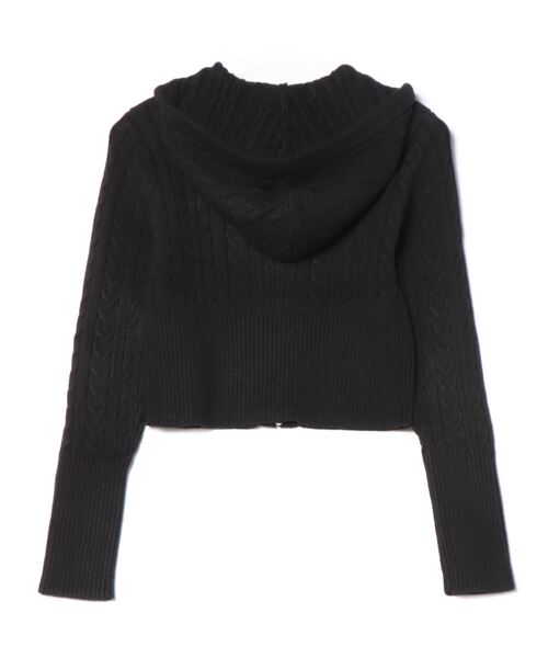 FOREVER 21（フォーエバー トゥエンティーワン）の「ショートケーブルニットパーカー（パーカー・レディース・グレー系その他7/ブラック/バーガンディー・LARGE/MEDIUM/SMALL）」の16枚目の写真