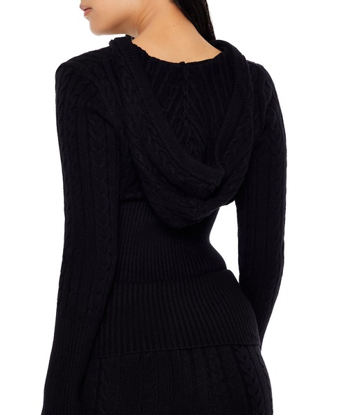 FOREVER 21（フォーエバー トゥエンティーワン）の「ショートケーブルニットパーカー（パーカー・レディース・グレー系その他7/ブラック/バーガンディー・LARGE/MEDIUM/SMALL）」の11枚目の写真