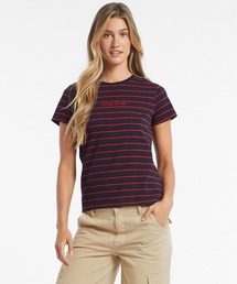 GUESS JEANS Ss Cn Reg Yd Striped Tee 半袖 Tシャツ