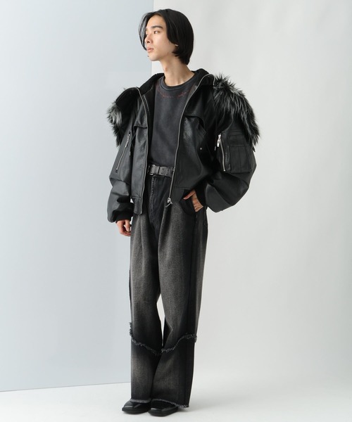 HARE(ハレ)の「【UNDERGROUND MODE】ワイヤープリントスウェットプルオーバー(HARE)(スウェット・メンズ・グレー/ブラック・FREE)」の20枚目の写真