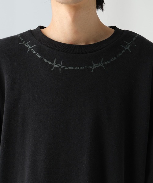 HARE(ハレ)の「【UNDERGROUND MODE】ワイヤープリントスウェットプルオーバー(HARE)(スウェット・メンズ・グレー/ブラック・FREE)」の13枚目の写真