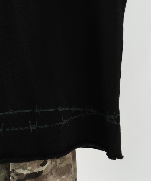 HARE(ハレ)の「【UNDERGROUND MODE】ワイヤープリントスウェットプルオーバー(HARE)(スウェット・メンズ・グレー/ブラック・FREE)」の3枚目の写真