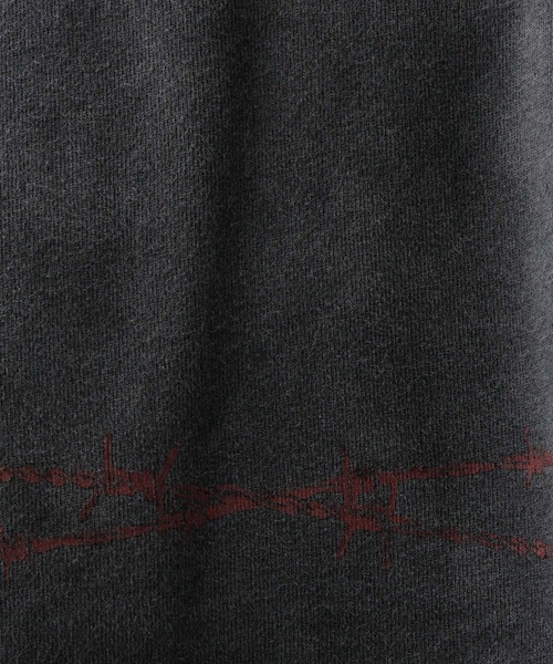 HARE(ハレ)の「【UNDERGROUND MODE】ワイヤープリントスウェットプルオーバー(HARE)(スウェット・メンズ・グレー/ブラック・FREE)」の6枚目の写真