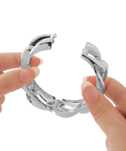 ANEMONE（アネモネ）の「ボリュームチェーンバングル（バングル/リストバンド・レディース・シルバー・FREE）」の6枚目の写真