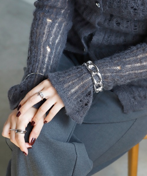 ANEMONE（アネモネ）の「ボリュームチェーンバングル（バングル/リストバンド・レディース・シルバー・FREE）」の8枚目の写真