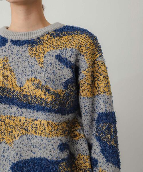 SENSE OF PLACE by URBAN RESEARCH（センスオブプレイスバイアーバンリサーチ）の「ニュアンスパターンラメセーター（ニット/セーター・レディース・ホワイト系その他/グリーン系その他/グレー系その他/ピンク系その他・ONE）」の8枚目の写真