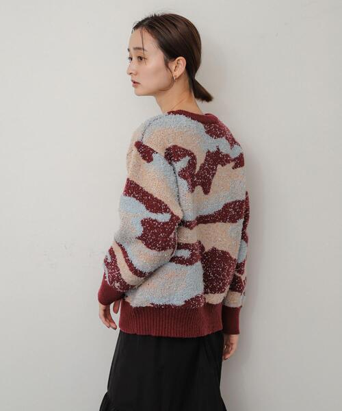 SENSE OF PLACE by URBAN RESEARCH（センスオブプレイスバイアーバンリサーチ）の「ニュアンスパターンラメセーター（ニット/セーター・レディース・ホワイト系その他/グリーン系その他/グレー系その他/ピンク系その他・ONE）」の19枚目の写真
