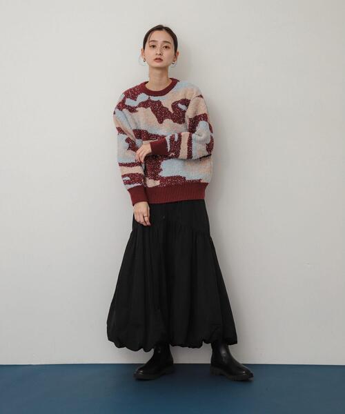 SENSE OF PLACE by URBAN RESEARCH（センスオブプレイスバイアーバンリサーチ）の「ニュアンスパターンラメセーター（ニット/セーター・レディース・ホワイト系その他/グリーン系その他/グレー系その他/ピンク系その他・ONE）」の21枚目の写真