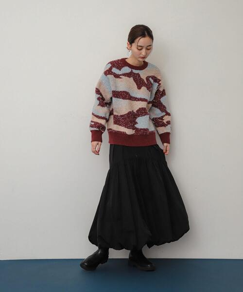 SENSE OF PLACE by URBAN RESEARCH（センスオブプレイスバイアーバンリサーチ）の「ニュアンスパターンラメセーター（ニット/セーター・レディース・ホワイト系その他/グリーン系その他/グレー系その他/ピンク系その他・ONE）」の22枚目の写真