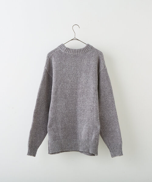 Kastane WHIMSIC モールヤーンロゴニットプルオーバー Kastane WHIMSIC モールヤーンロゴニットプルオーバー