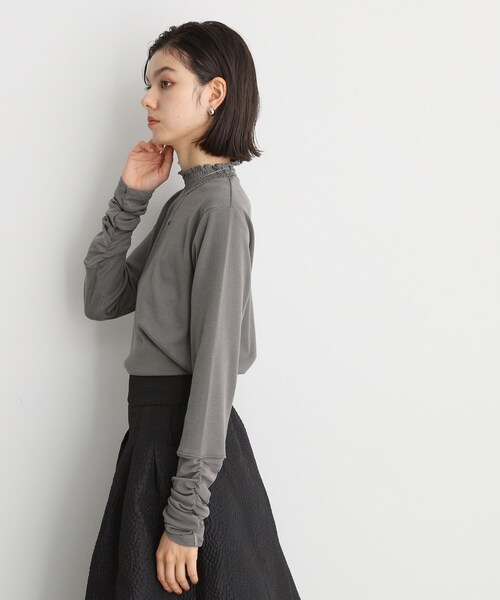 セール】シアーチュール切替プルオーバー【洗濯機OK】（Tシャツ