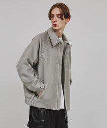 ◆ウール混ショートブルゾン