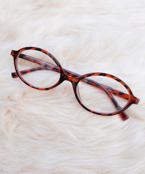 IMARI（イマリ）の「【 IMARI / イマリ 】 ヴィンテージライク オーバル メガネ（メガネ・レディース・ブラック/ブラウン・FREE）」の3枚目の写真