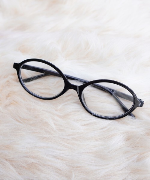 IMARI（イマリ）の「【 IMARI / イマリ 】 ヴィンテージライク オーバル メガネ（メガネ・レディース・ブラック/ブラウン・FREE）」の5枚目の写真