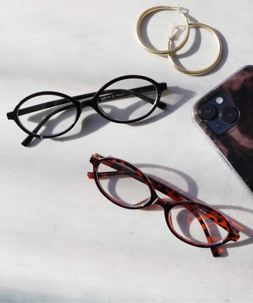 IMARI（イマリ）の「【 IMARI / イマリ 】 ヴィンテージライク オーバル メガネ（メガネ・レディース・ブラック/ブラウン・FREE）」の8枚目の写真