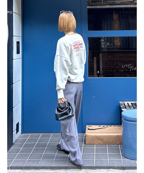 Ungrid(アングリッド)の「タックストレートパンツ(その他パンツ・レディース・ネイビー/グレー・SMALL/MEDIUM)」の10枚目の写真